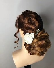 Beautiful Hairstyles For Brides Floral Hairstyle Bun Rose s Hair style Juda  Hair style Girl shorts - video Dailymotion