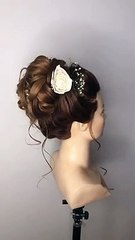 Beautiful Hairstyles For Bridal Unique Floral Bun Hairstyle French Roll Hairstyle Girl shorts
