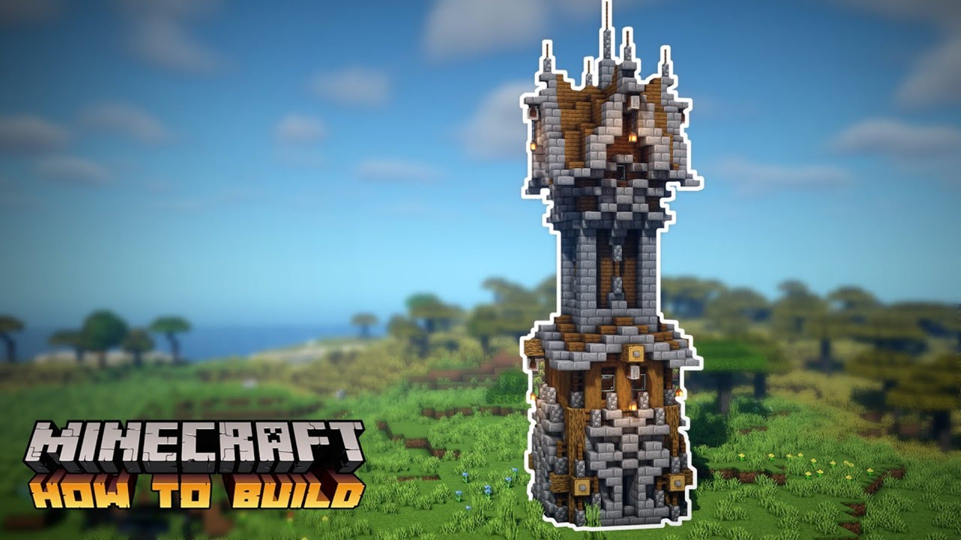 minecraft medieval watchtower