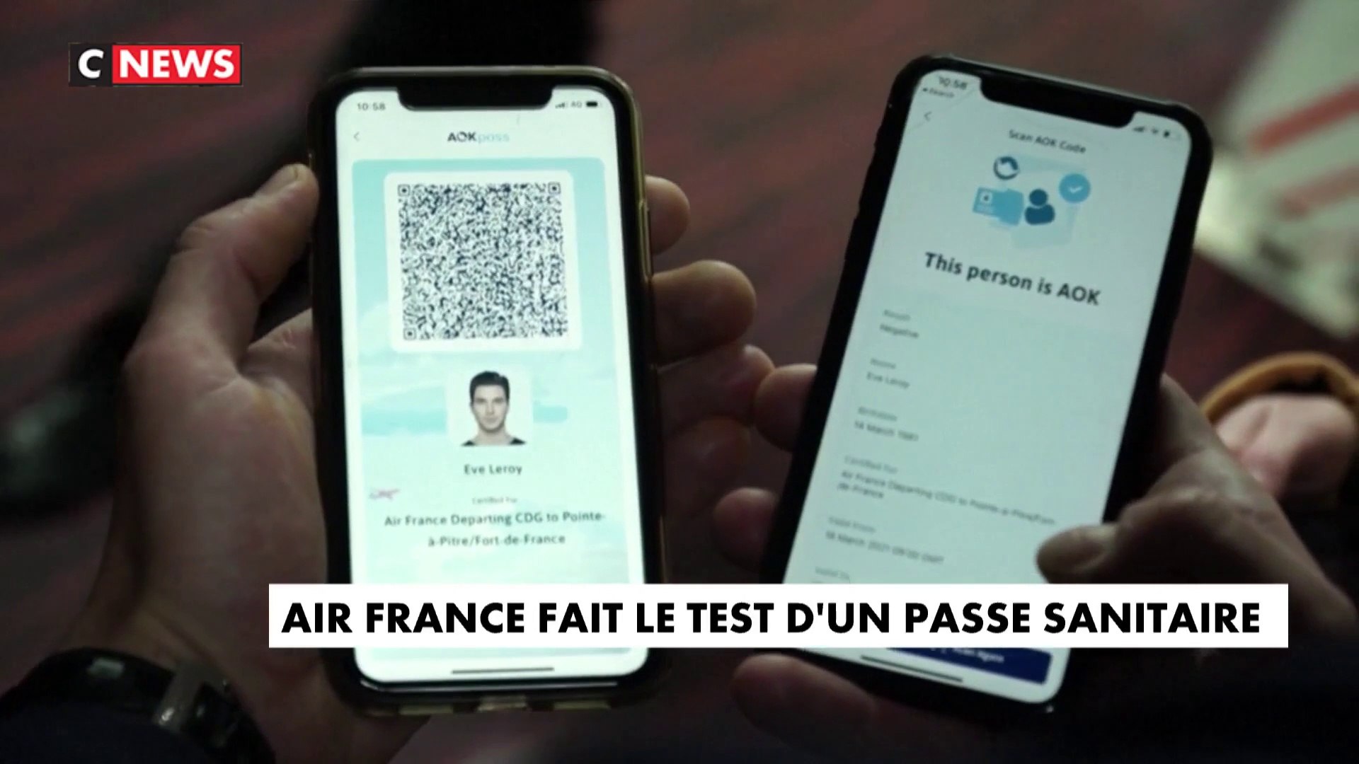 Covid-19 : Air France fait le test d'un passe sanitaire - Vidéo Dailymotion