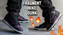 Fragment Nike Dunk Beijing Wine 2021 Sneaker Detailed Review On Feet   Youtube Drama Thoughts