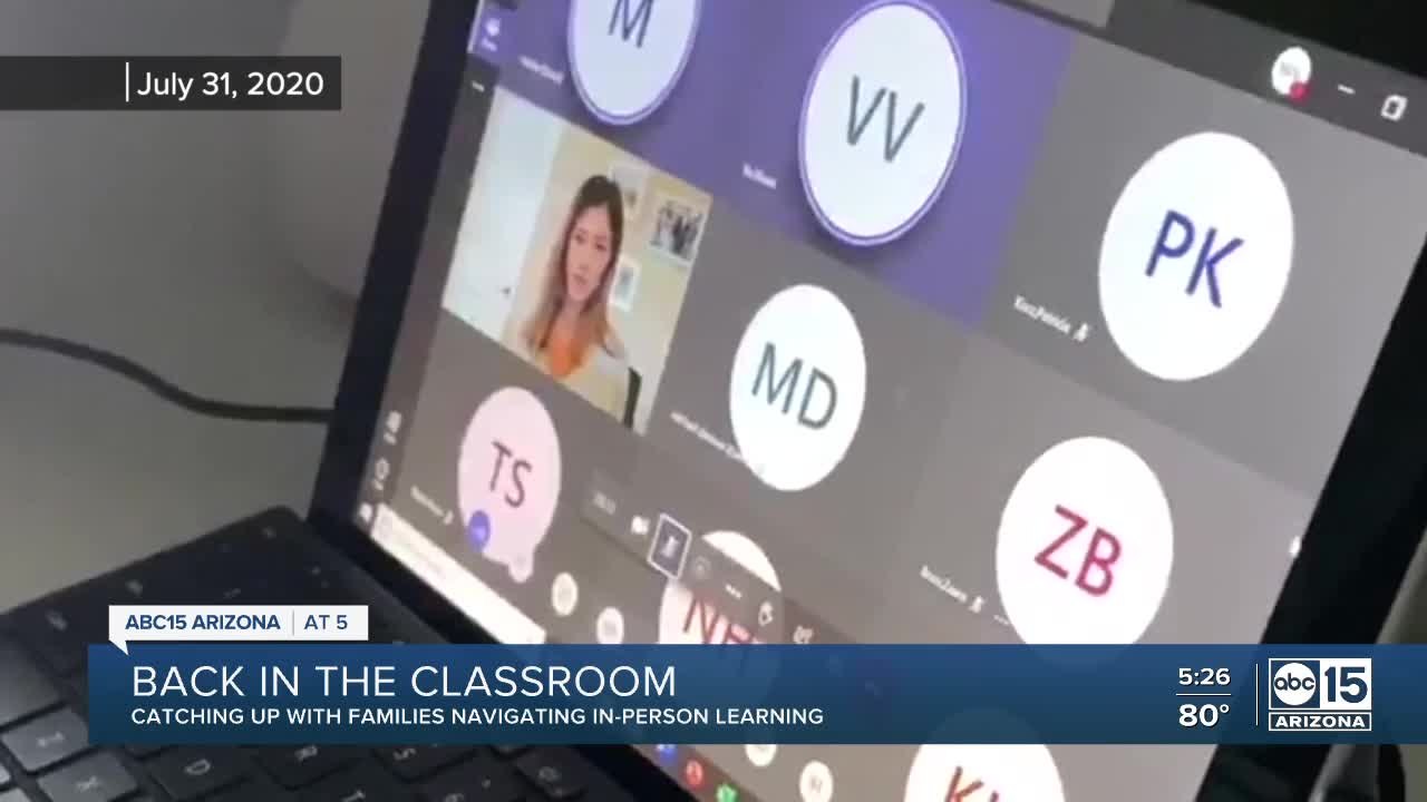 ABC15 follows up with family handling schooling...