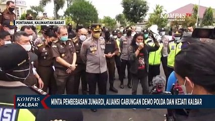 Aliansi Gabungan Lakukan Demo ke Polda & Kejati Kalbar Minta Kasus Jumardi Dihentikan