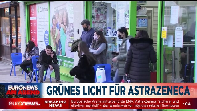 Trauer in Italien - EMA zu AstraZeneca - Euronews am Abend am 18.03.