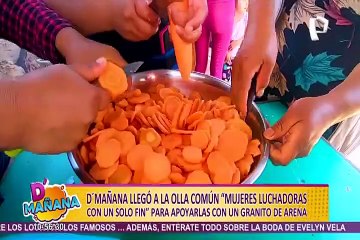 D’mañana lleva ayuda a olla común “Mujeres luchadoras” en Independencia