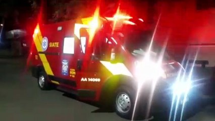 Mulher fica ferida ao sofrer queda com moto na Rua General Osório, no Parque São Paulo