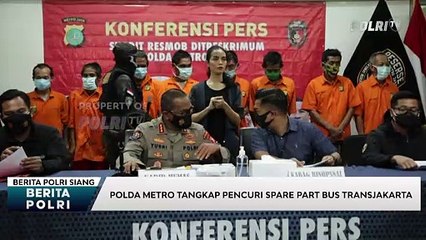 Polda Metro Jaya Ungkap Pencurian Spare Part Bus Transjakarta-