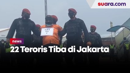 22 Teroris Tiba di Jakarta, Polisi: Akan Dibawa ke Rutan Cikeas Jawa Barat
