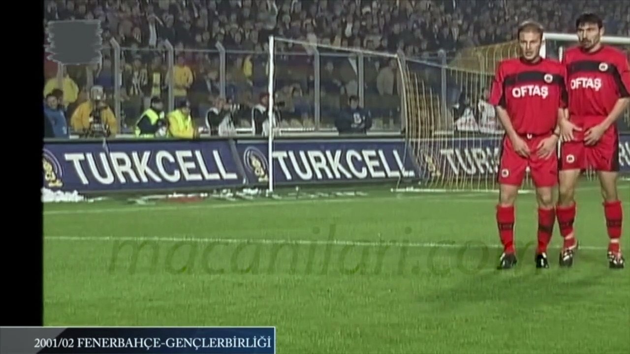 Fenerbahçe 2-0 Gençlerbirliği 18.11.2001 - 2001-2002 Turkish Super League  Matchday 12 - Dailymotion Video