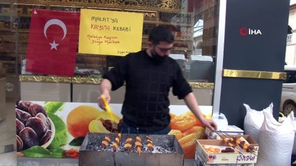 Kayısıdan bu sefer de kebap yaptılar
