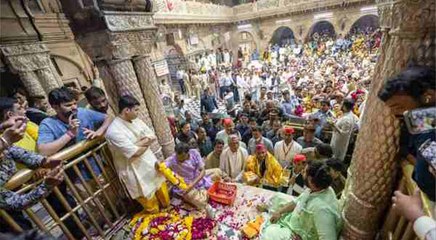 किसान महापंचायत से पहले बांके बिहारी की शरण में पहुंचे Akhilesh Yadav, ट्वीट कर कही ये बात