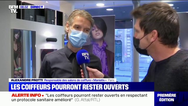 C'est une très très belle nouvelle. Le soulagement de ce coiffeur qui va pouvoir laisser son salon ouvert