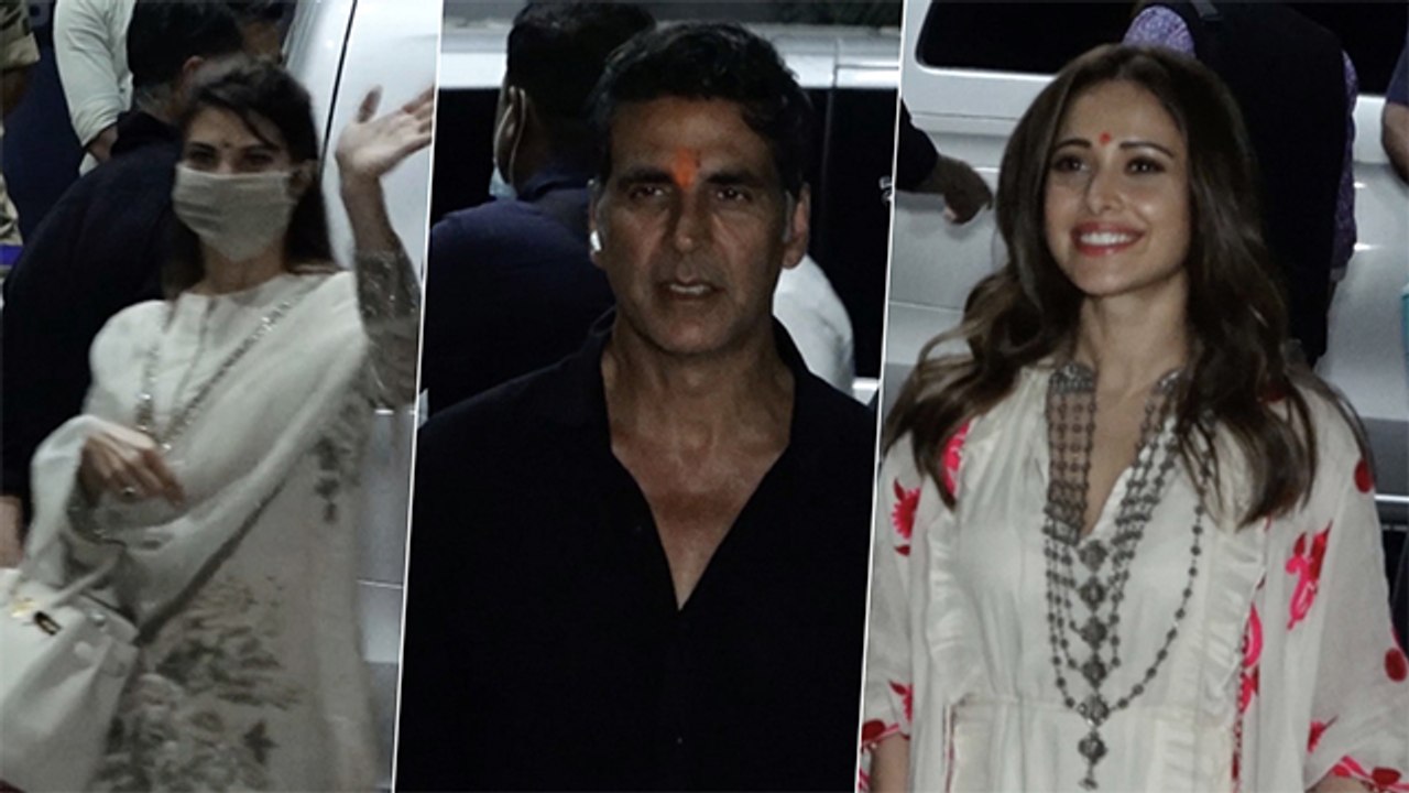 Akshay, Jacqueline, Nushrat Return From Ayodhya After Muhurat Of 'RamSetu' Film
