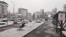 BALIKESİR - Dursunbey ilçesinde kar yağışı etkili oldu