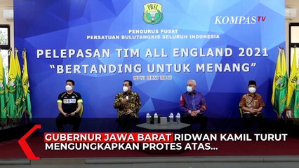 Lewat Instagram, Ridwan Kamil Turut Ungkapkan Protes Soal All England