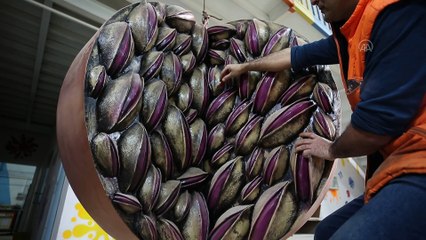 GAZİANTEP - Atık malzemelerden yapılan sanat eserleri kent estetiğine katkı sunuyor