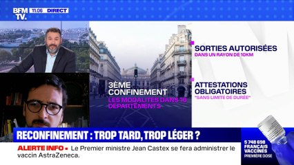 Reconfinement : trop tard, trop léger ? - 19/03
