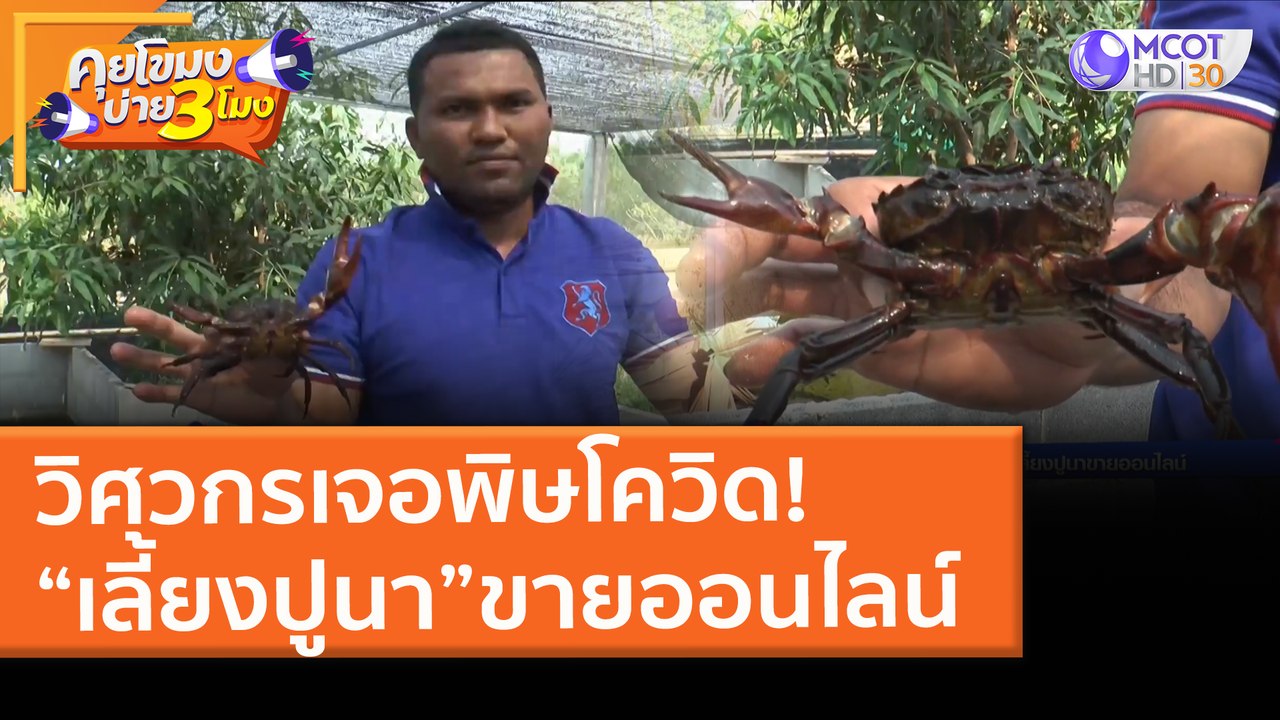 วิศวกรเจอพิษโควิด! “เลี้ยงปูนา” ขายออนไลน์ (19 มี.ค. 64) คุยโขมงบ่าย 3 โมง