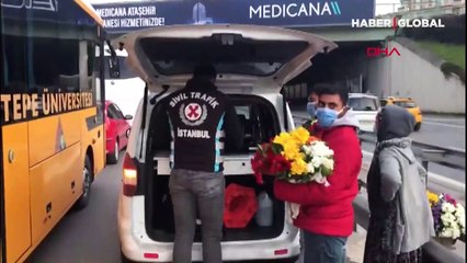 İstanbul'da karayollarında seyyar satıcılık yapanlara ceza yağdı