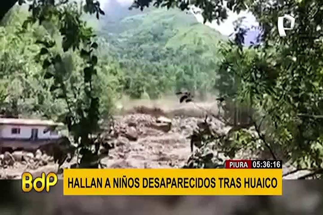 Piura: hallan a los siete niños desaparecidos tras aluvión en Canchaque