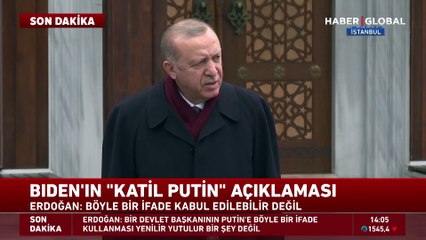 Cumhurbaşkanı Erdoğan'dan flaş Biden ve Putin açıklaması