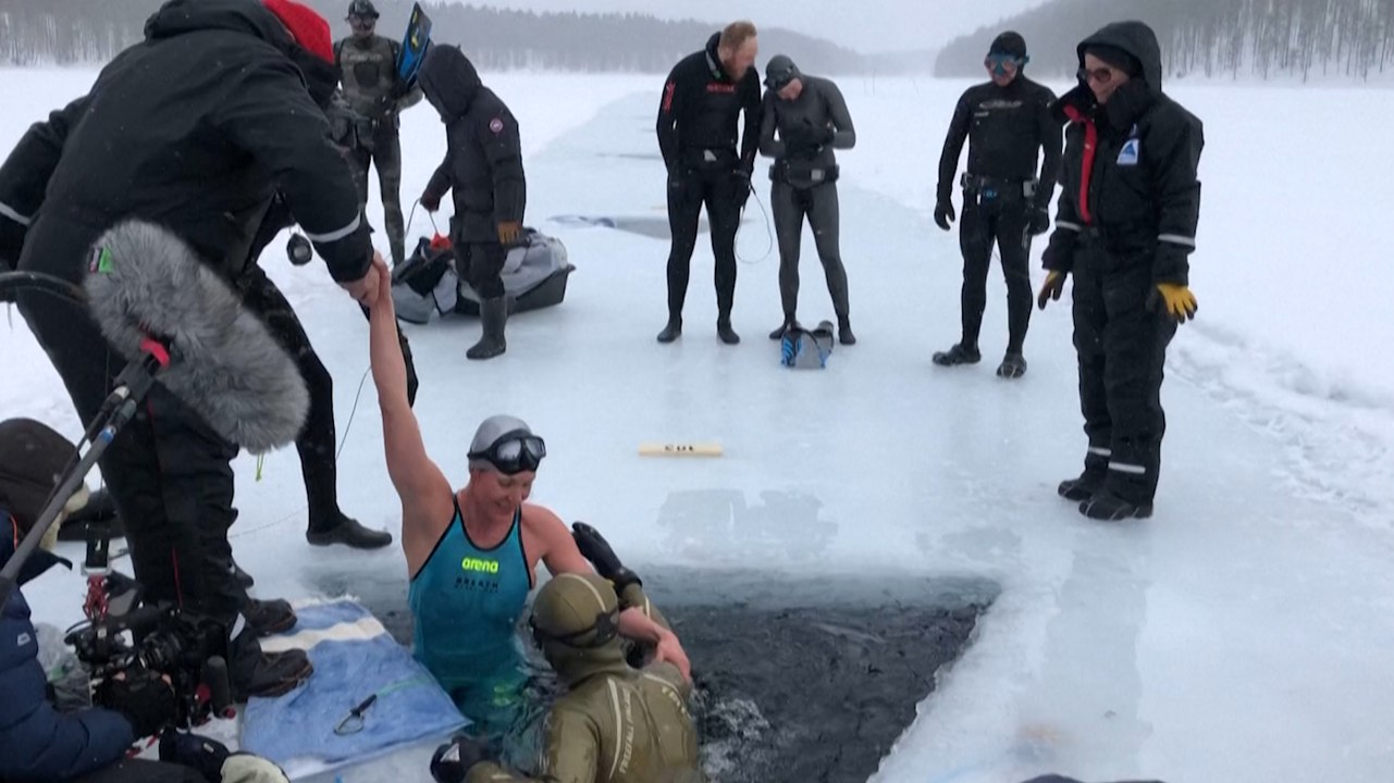 Neuer Rekord im Eistauchen