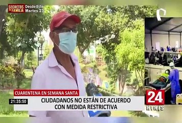 Ciudadanos no están de acuerdo con medida restrictiva por Semana Santa