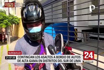 Surquillo: delincuentes en auto de alta gama roban a ingeniero en la puerta de su vivienda