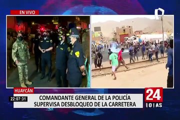 PNP brindó detalles sobre la situación del paro de transportistas