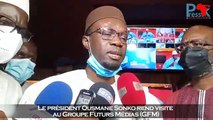 Le président Ousmane Sonko rend visite  au Groupe Futurs Médias