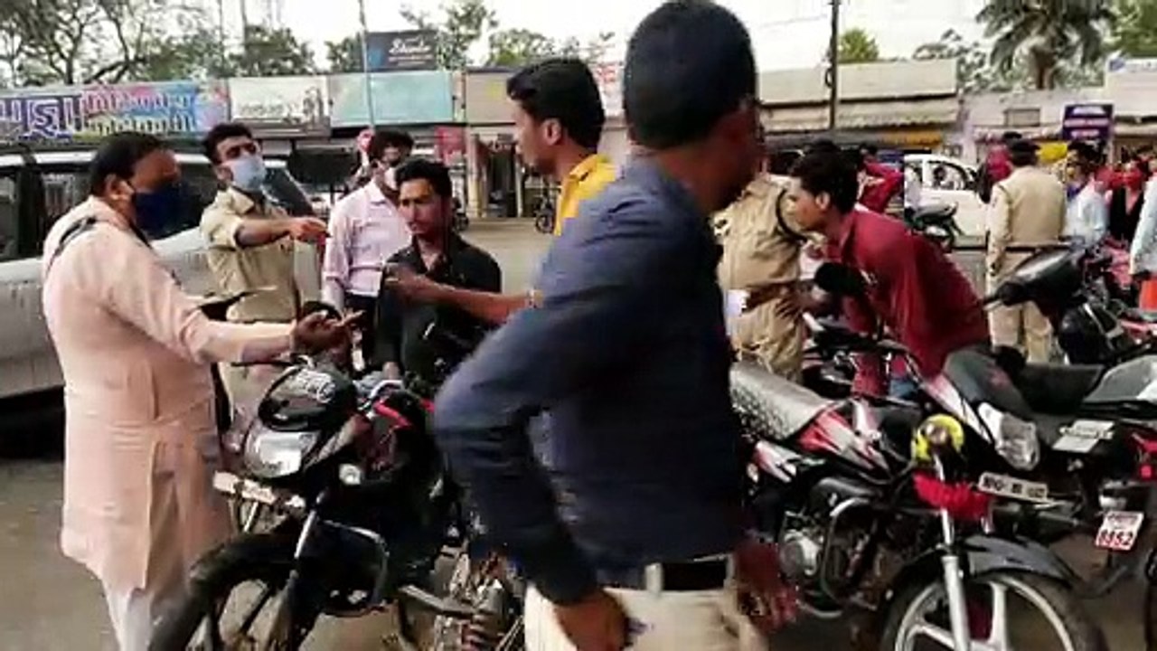 मास्क नहीं लगाने वाले लोगों पर की चालानी कार्यवाही