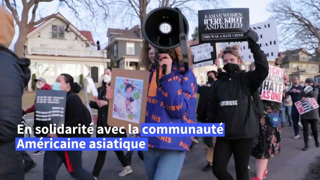 Etats-Unis: marche de soutien après les tueries d'Atlanta visant la communauté asiatique