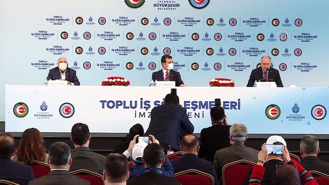 İSTANBUL - İBB'de toplu iş sözleşmesi imzalandı