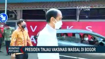 Jokowi Tinjau Vaksinasi Massal Drive Thru di Bogor