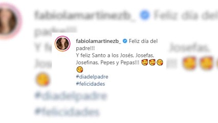 La inesperada felicitación de Fabiola Martínez a Bertín Osborne en el Día del Padre