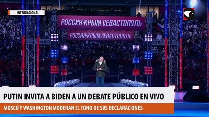Putin invita a Biden a un debate público en vivo