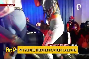 SMP: intervención a prostíbulo clandestino termina en violento enfrentamiento