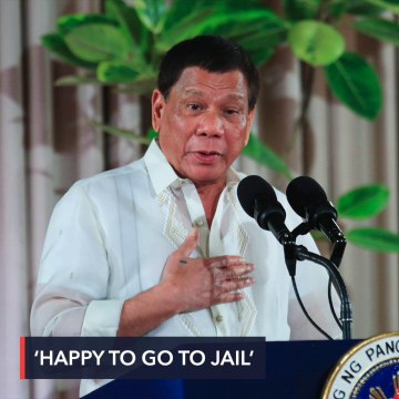 Duterte 'happy' to go to jail for killing human rights activists