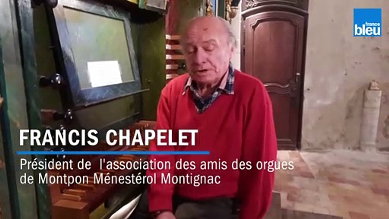 Francis Chapelet, Président de  l'association des amis des orgues de Montpon Ménestérol Montignac