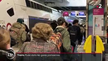 Confinement : les Franciliens se ruent dans les gares parisiennes