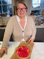 Rhubarb and Custard Tart