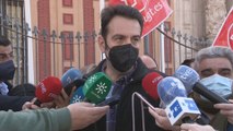 Empleados de Abengoa se manifiestan en Sevilla y exigen el mantenimiento del empleo