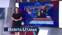 Detik-detik Tenaga Medis Diangkut Alat Berat Sebrangi Lahar Hujan Semeru