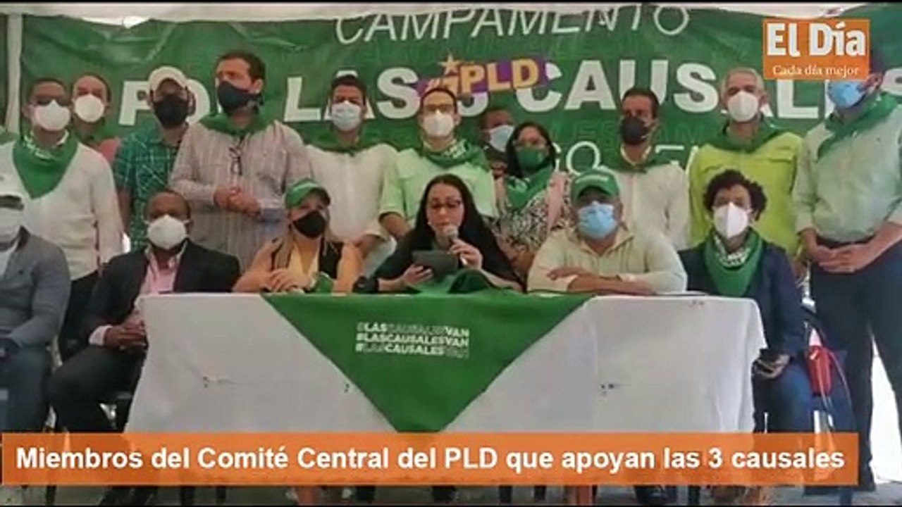 Miembros del Comité Central del PLD que apoyan las 3 causales