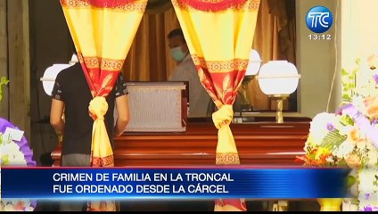 Triple asesinato en La Troncal fue ordenado desde la cárcel