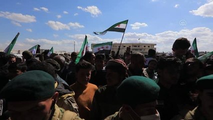 TEL ABYAD - Halk "Suriye devrim hareketi"nin 10. yıl dönümünü kutladı