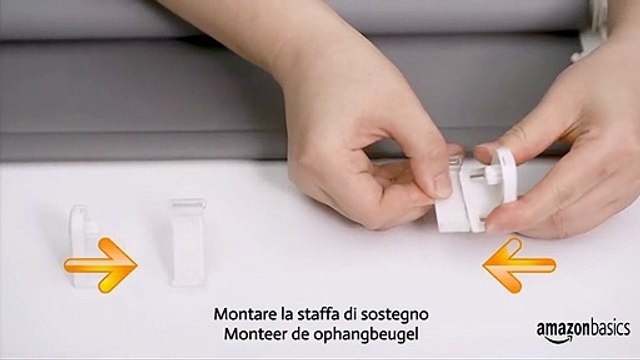 Amazon Basics - Estor opaco y enrollable, con revestimiento de color a juego, 86 x 150 cm, Negro