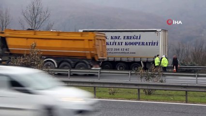 Kozmetik hammaddesi yüklü kamyonda çıkan yangın korkuttu