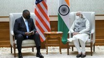 US Defence Secy Lloyd arrives in India, meets PM Modi | WATCH