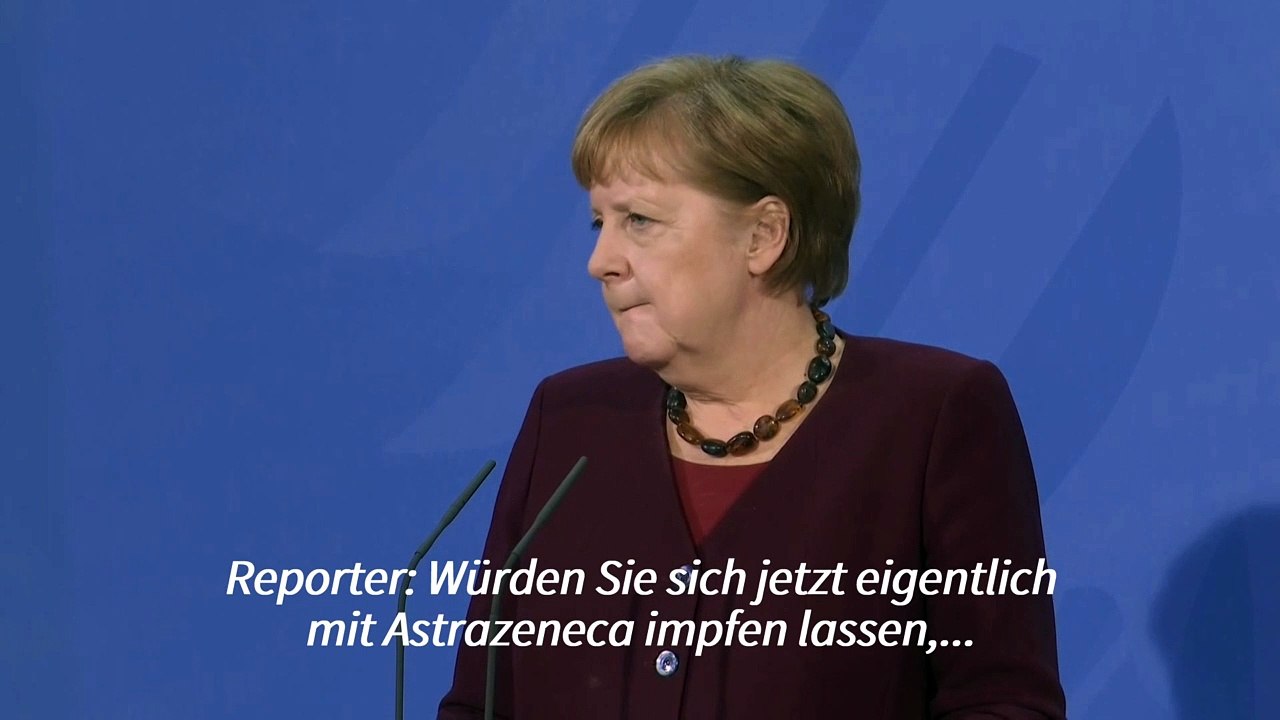 Merkel wirbt um Vertrauen in Astrazeneca